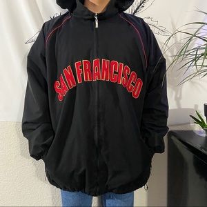 Oversized San Francisco fleece lining jacket